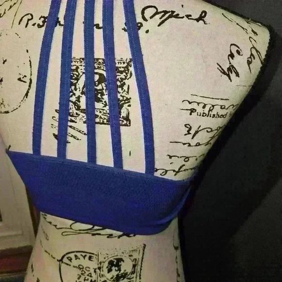 Jockey Womans Blue Padded Sports Bra - Picture 7 of 9